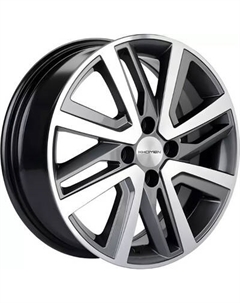 Литой диск Khomen KHW1609 Vesta/Largus 16x6" 4x100мм DIA 60.1мм ET 50мм Gray FP