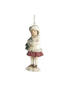Елочная игрушка Goodwill Xmas 2023 Девочка с муфтой / MC 38050-2