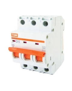 Выключатель автоматический TDM ВА 47-29 3Р 5А (D) 4.5кА / SQ0206-0168 Tdm