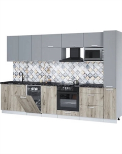 Кухонный гарнитур Интерлиния Мила Лайт 3.2-ПМ4