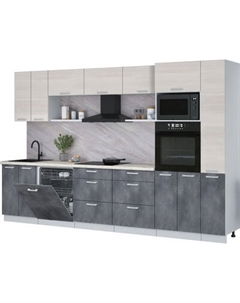 Кухонный гарнитур Интерлиния Мила Лайт 3.3-ПМ1