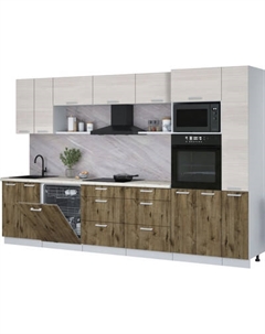 Кухонный гарнитур Интерлиния Мила Лайт 3.3-ПМ1