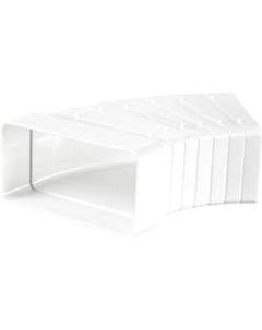 Колено воздуховода Семь ветров Горизональное универсальное 110x55 / 52510