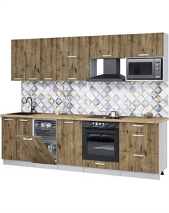 Кухонный гарнитур Интерлиния Мила Лайт 2.7-ПМ4