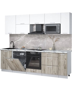 Кухонный гарнитур Интерлиния Мила Лайт 2.6-ПМ2