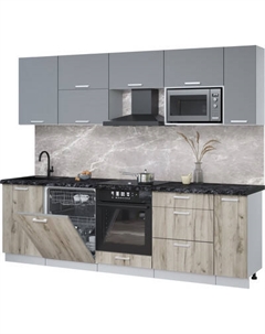 Кухонный гарнитур Интерлиния Мила Лайт 2.6-ПМ2