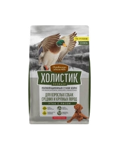 Сухой корм для собак Деревенские лакомства Холистик Премьер. Утка с рисом