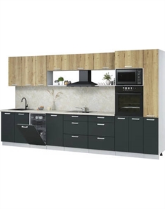 Кухонный гарнитур Интерлиния Мила Лайт 3.8-ПМ3