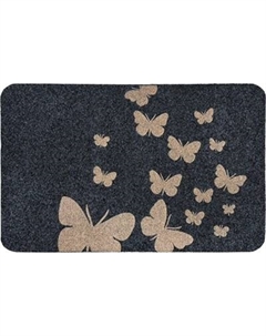 Коврик грязезащитный ComeForte Велюр Бабочки 60x90 Comeforte