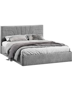 Двуспальная кровать ТриЯ Пандора с ПМ и заглушиной 160x200 Тип 1 Трия