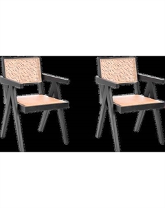 Набор стульев Tetchair Loki дерево вяз/ротанг