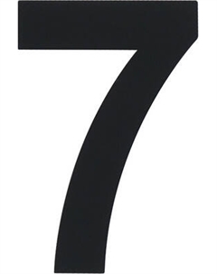Цифра дверная Нора-М Luxe 7 75мм самоклеющаяся / 20152 Нора-м
