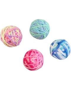 Набор игрушек для кошек HaisenPet Мячик из пряжи разноцветный / HP-CT2 - 8967 Haisenpet