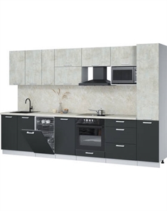 Кухонный гарнитур Интерлиния Мила Лайт 3.3-ПМ4