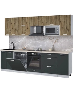 Кухонный гарнитур Интерлиния Мила Лайт 2.8-ПМ2