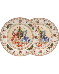 Набор тарелок Lefard Дед Мороз и Снегурочка 85-1712-1