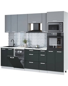 Кухонный гарнитур Интерлиния Мила Лайт 2.55-ПМ3