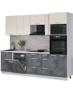 Кухонный гарнитур Интерлиния Мила Лайт 2.6-ПМ1