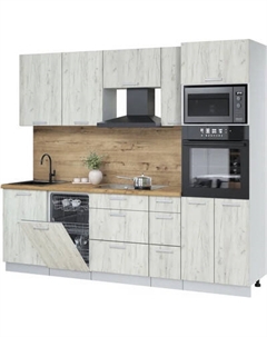 Кухонный гарнитур Интерлиния Мила Лайт 2.45-ПМ3