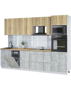 Кухонный гарнитур Интерлиния Мила Лайт 2.9-ПМ3