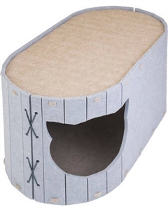 Домик-когтеточка Дарэленд Войлок / 8050сер-беж