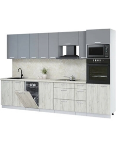 Кухонный гарнитур Интерлиния Мила Лайт 3.2-ПМ3