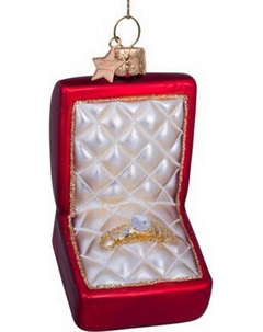 Елочная игрушка Vondels Помолвочное кольцо / 2227000090031