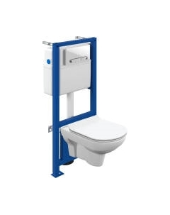 Унитаз подвесной с инсталляцией Cersanit City CO DPL EO slim / 64277