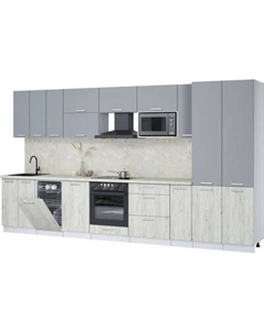 Кухонный гарнитур Интерлиния Мила Лайт 3.8-ПМ4