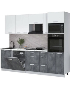 Кухонный гарнитур Интерлиния Мила Лайт 2.6-ПМ1