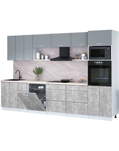 Кухонный гарнитур Интерлиния Мила Лайт 3.3-ПМ1-2