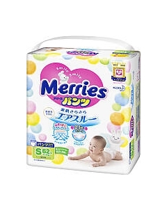 Подгузники-трусики детские Merries S
