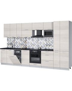 Кухонный гарнитур Интерлиния Мила Лайт 3.6-ПМ4