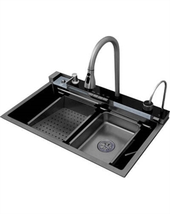 Мойка кухонная со смесителем Cerutti Gloria Pro Nano Black