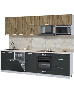 Кухонный гарнитур Интерлиния Мила Лайт 2.7-ПМ4