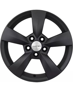 Литой диск Khomen KHW1504 Fabia 15x6" 5x100мм DIA 57.1мм ET 43мм Black Matt
