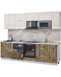 Кухонный гарнитур Интерлиния Мила Лайт 2.7-ПМ2