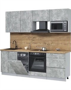 Кухонный гарнитур Интерлиния Мила Лайт 2.25-ПМ4