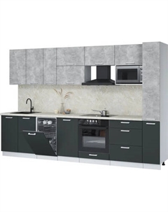 Кухонный гарнитур Интерлиния Мила Лайт 3.2-ПМ4