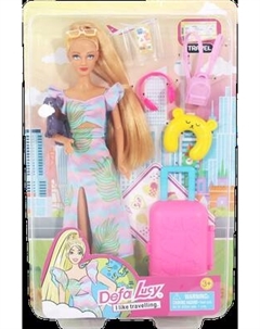 Кукла с аксессуарами Defa Путешествие / 8523