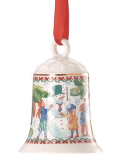 Елочная игрушка Hutschenreuther Christmas Games Колокольчик. Лепим снег-ка / 02250-722200-27920