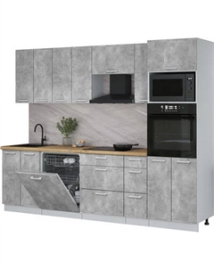 Кухонный гарнитур Интерлиния Мила Лайт 2.7-ПМ1