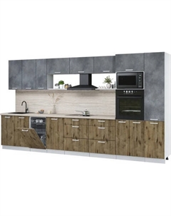 Кухонный гарнитур Интерлиния Мила Лайт 3.9-ПМ3