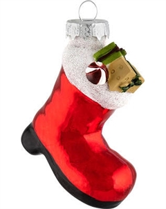 Елочная игрушка Волшебная страна Сапожок с подарками / 108581