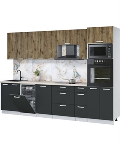 Кухонный гарнитур Интерлиния Мила Лайт 3.0-ПМ3