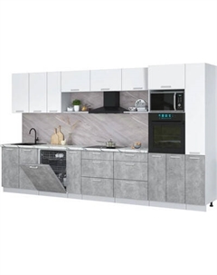 Кухонный гарнитур Интерлиния Мила Лайт 3.8-ПМ1