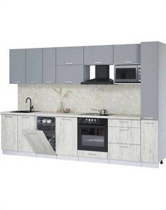 Кухонный гарнитур Интерлиния Мила Лайт 3.2-ПМ4