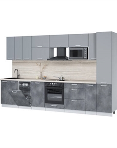 Кухонный гарнитур Интерлиния Мила Лайт 3.4-ПМ4