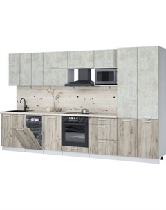 Кухонный гарнитур Интерлиния Мила Лайт 3.5-ПМ4