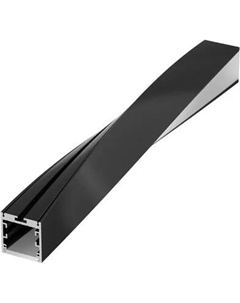 Профиль для светодиодной ленты Arlight SL-ARC-3535-TWIST90L-400 BLACK / 032679